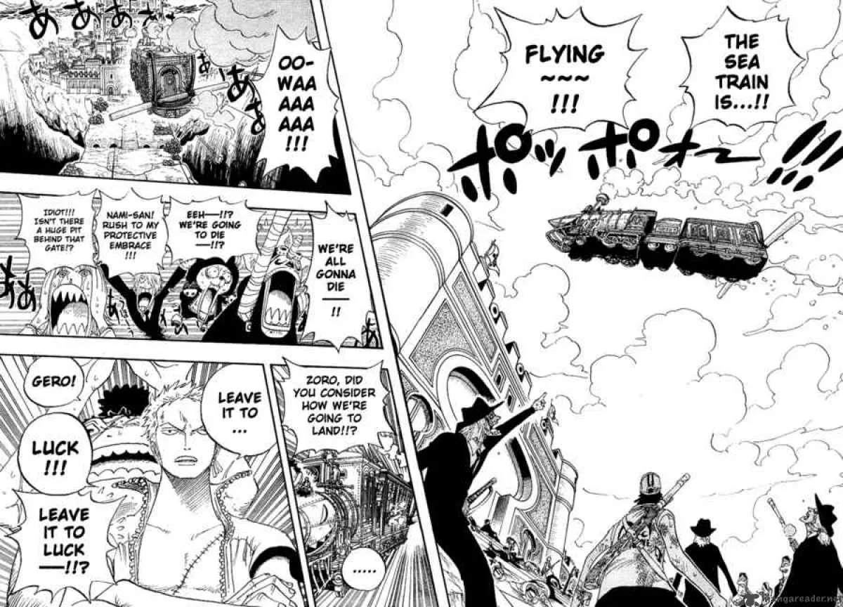 One Piece Chapter 380: The Train's Arrival At Enies Lobby Main Land – Page 10
