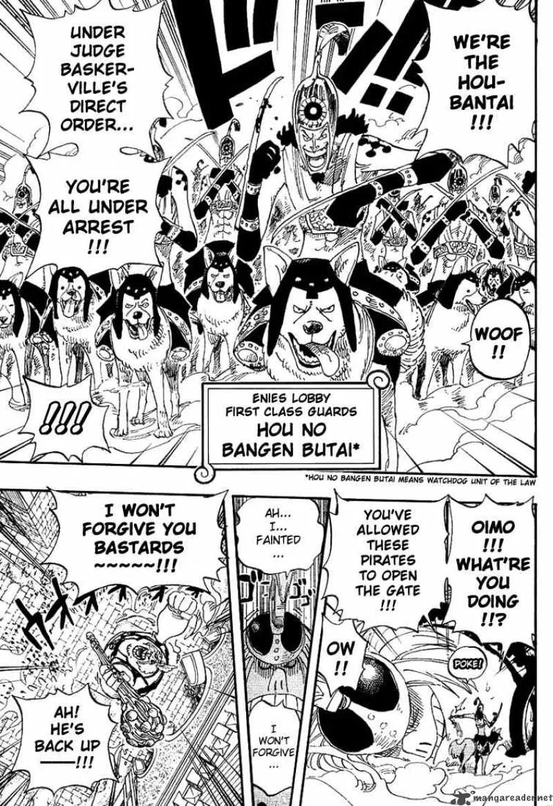 One Piece Chapter 380: The Train's Arrival At Enies Lobby Main Land – Page 14