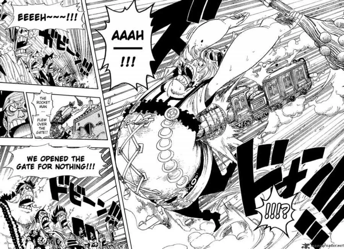 One Piece Chapter 380: The Train's Arrival At Enies Lobby Main Land – Page 15