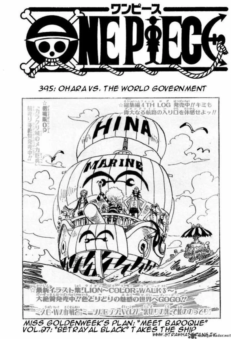 One Piece Chapter 395: Ohara Vs The World Government – Page 2