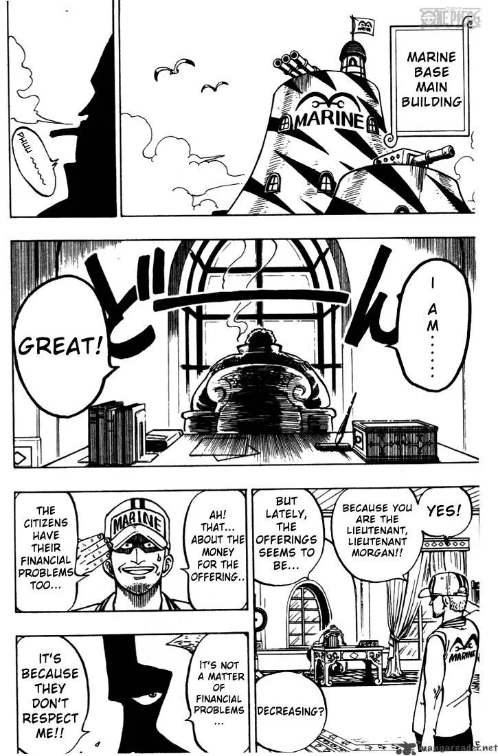 One Piece Chapter 4: Marine Lieutenant Axe Hand Morgan – Page 4