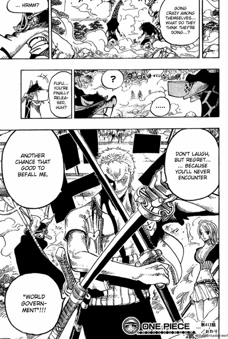 One Piece Chapter 412: The Chance Has Ended – Page 18
