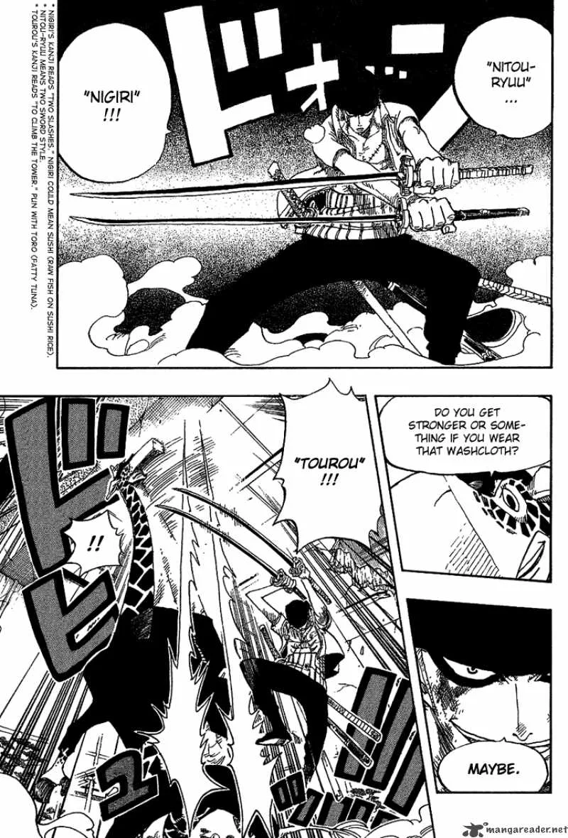 One Piece Chapter 416: Zoro Vs Kaku – Page 9