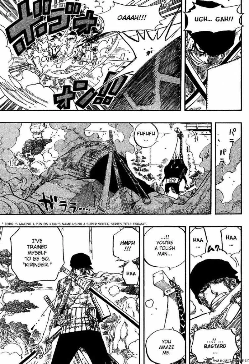 One Piece Chapter 416: Zoro Vs Kaku – Page 15