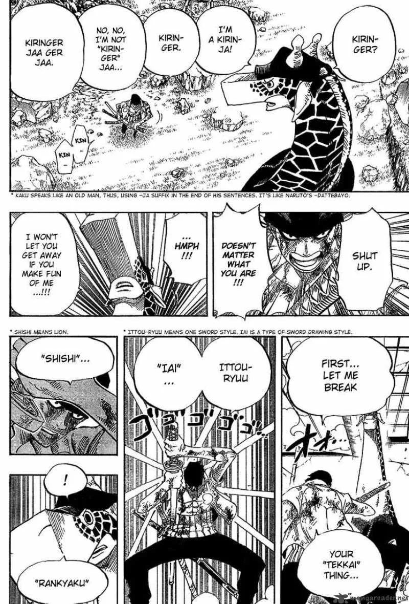 One Piece Chapter 416: Zoro Vs Kaku – Page 16
