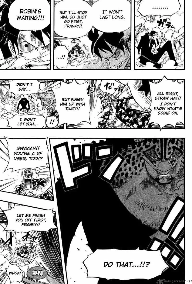 One Piece Chapter 418: Luffy Vs Rob Lucci – Page 15