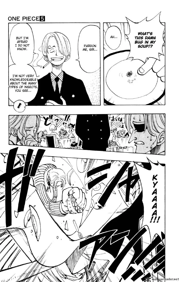 One Piece Chapter 43: Introduction Of Sanji – Page 17