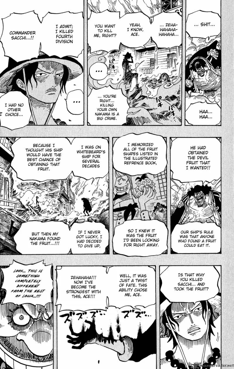 One Piece Chapter 440: Firefist Vs Blackbeard – Page 17