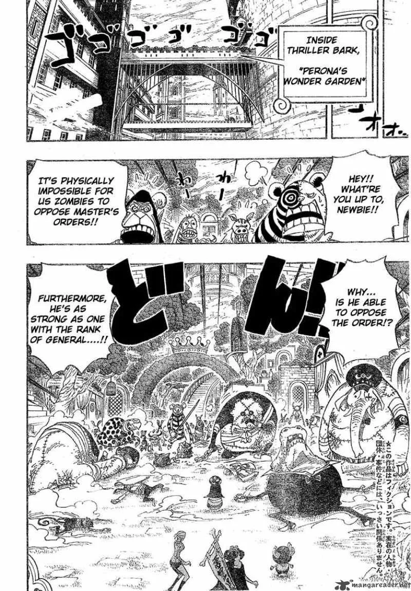 One Piece Chapter 453: Cloudy With A Small Chance Of Bone – Page 3
