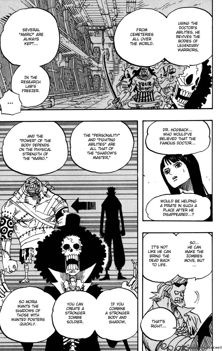 One Piece Chapter 455: King Of The Depths The Shichibukai Gecko Moria – Page 9