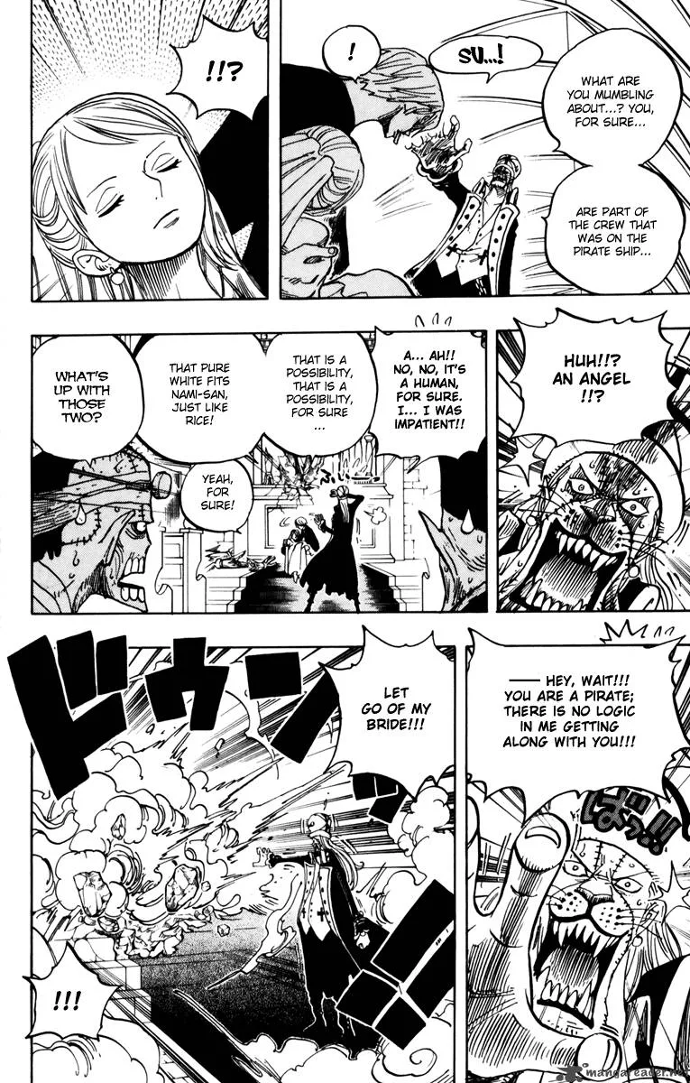One Piece Chapter 463: Pirate Sanji Vs. Mystrious Absalom – Page 12