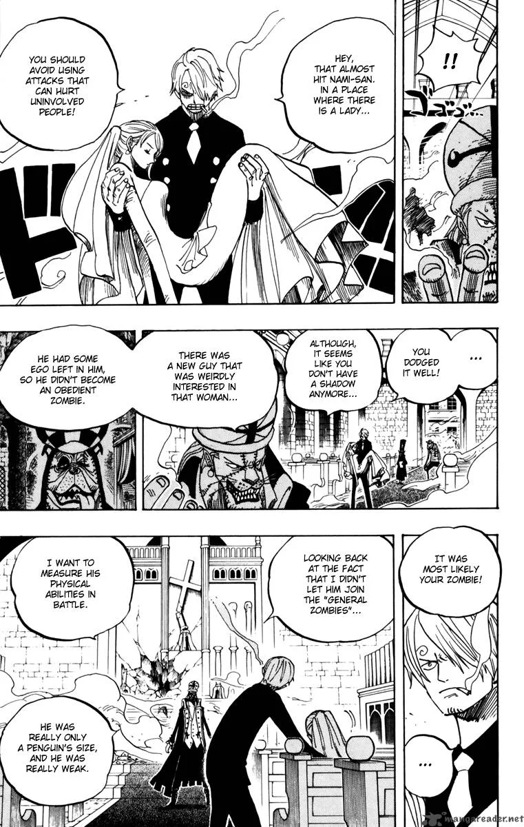 One Piece Chapter 463: Pirate Sanji Vs. Mystrious Absalom – Page 13