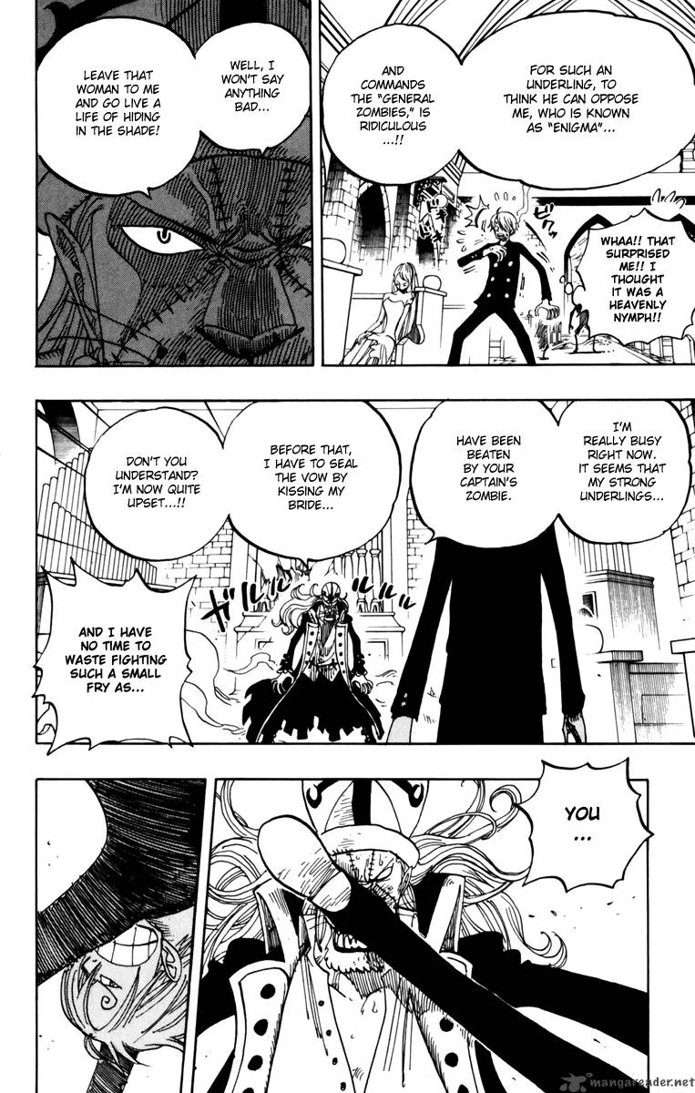 One Piece Chapter 463: Pirate Sanji Vs. Mystrious Absalom – Page 14
