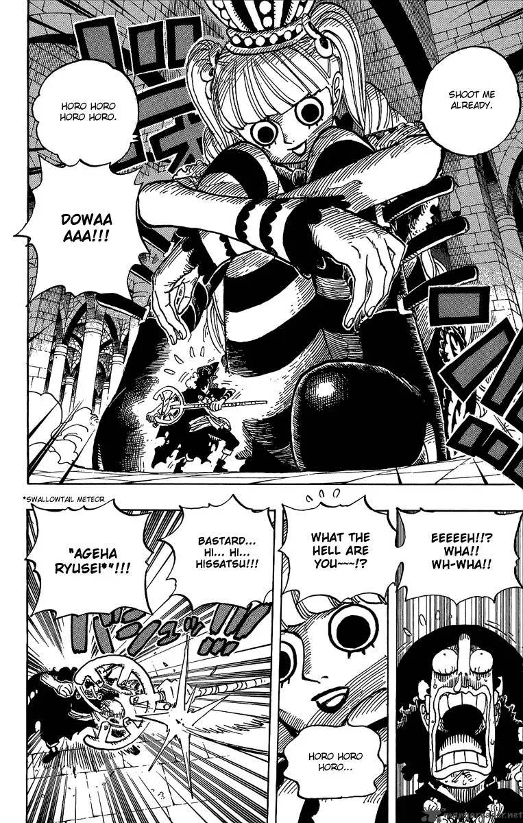One Piece Chapter 465: Pirate Usopp Vs. Mystrious Perona – Page 4