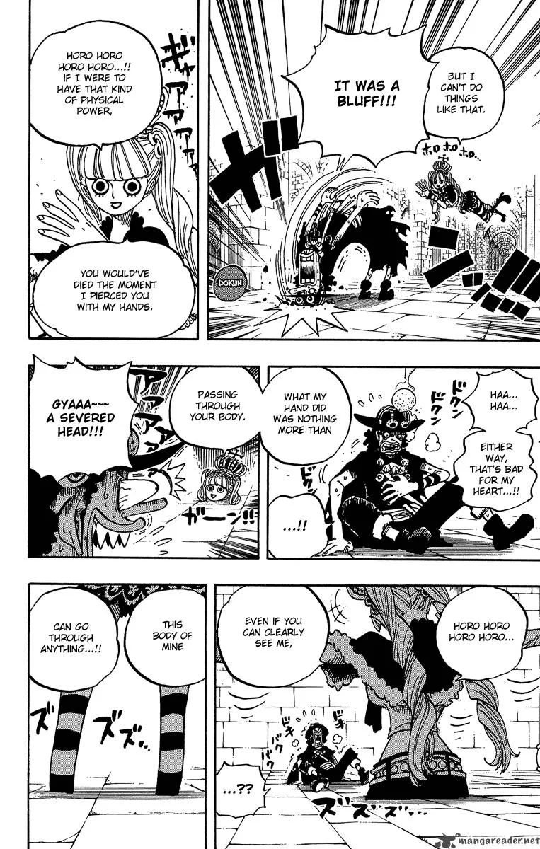 One Piece Chapter 465: Pirate Usopp Vs. Mystrious Perona – Page 8