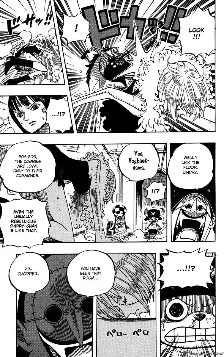 One Piece Chapter 468: Pirate Chopper Vs Enigma Hogback – Page 7