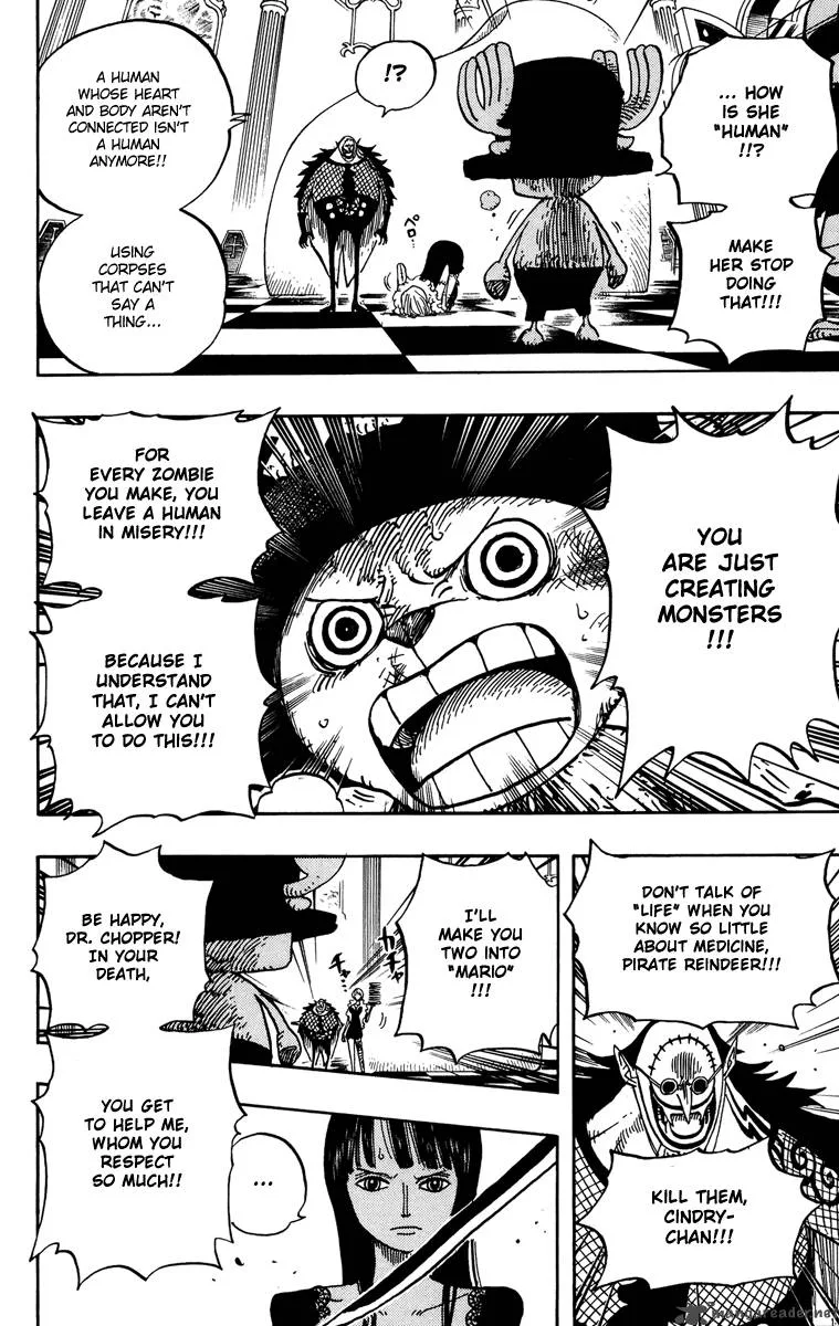 One Piece Chapter 468: Pirate Chopper Vs Enigma Hogback – Page 10