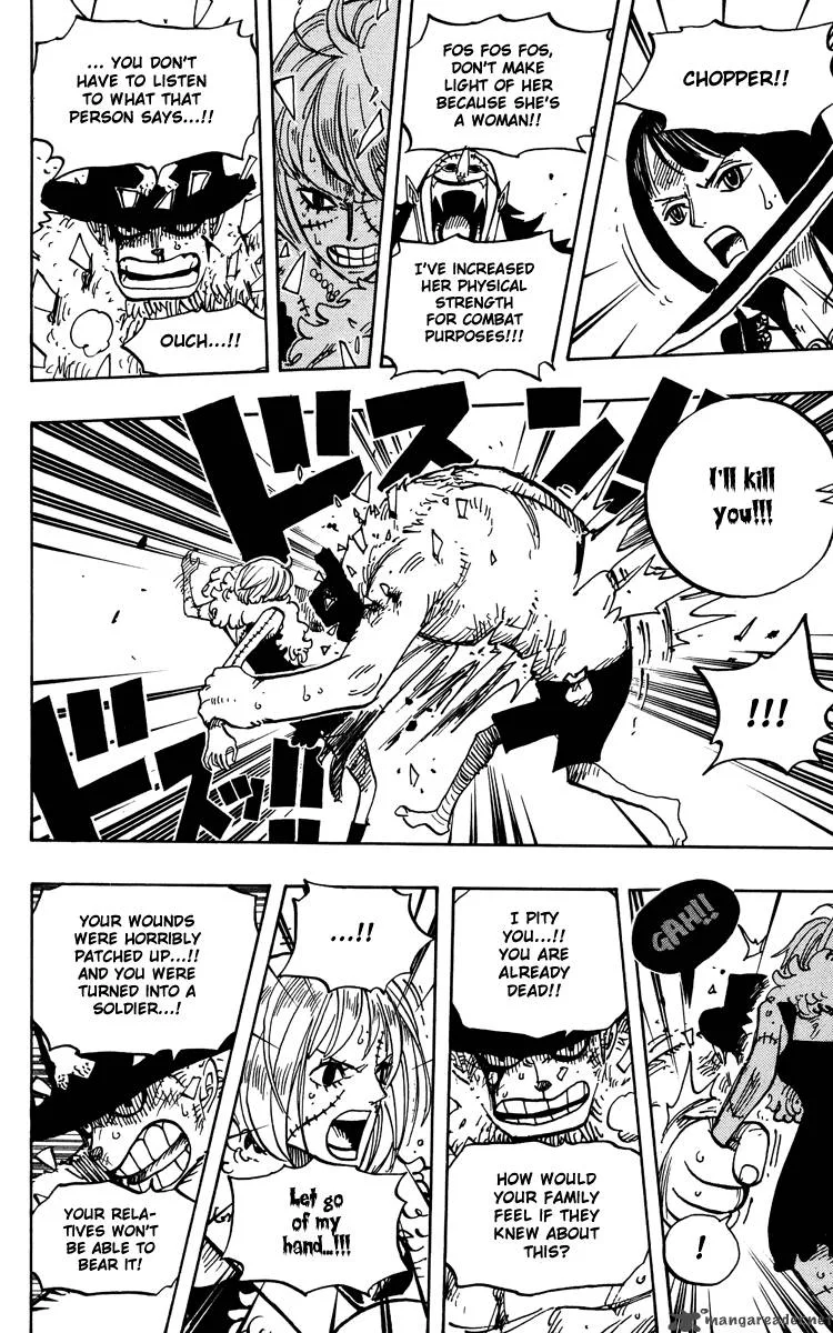 One Piece Chapter 468: Pirate Chopper Vs Enigma Hogback – Page 12