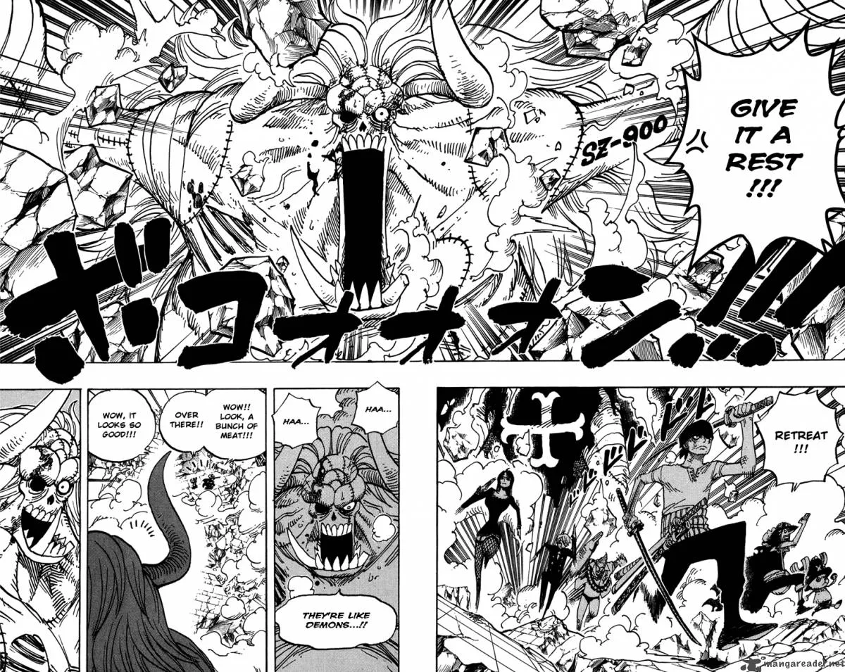 One Piece Chapter 473: Royal Shichibukai Bartholemew Kuma Appears – Page 6