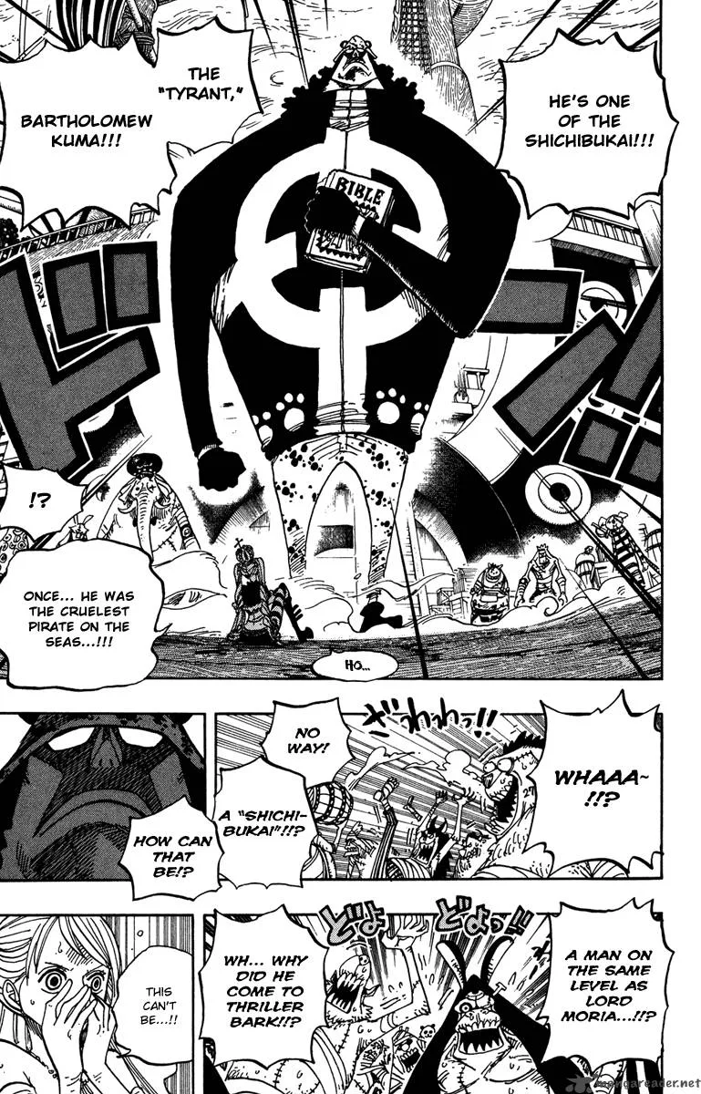 One Piece Chapter 473: Royal Shichibukai Bartholemew Kuma Appears – Page 12