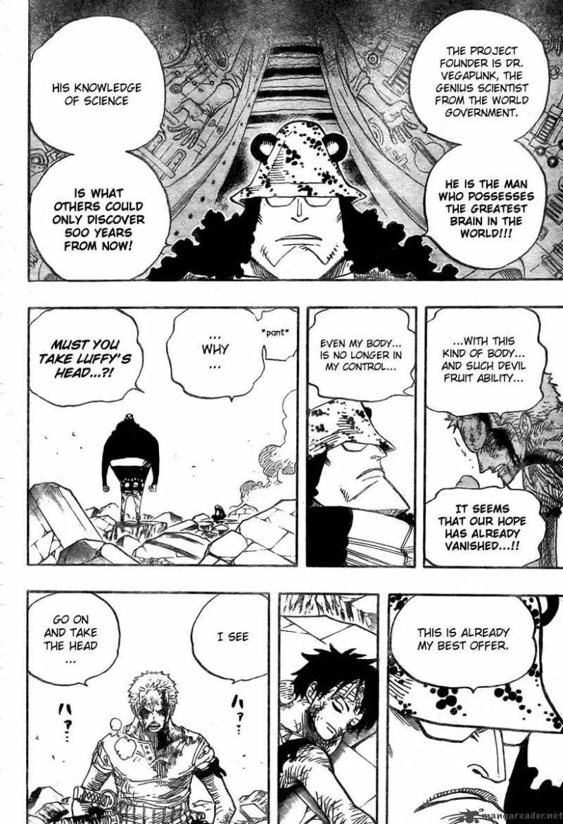 One Piece Chapter 485: Member of the Strawhat Crew - Pirate Hunter Zoro – Page 10