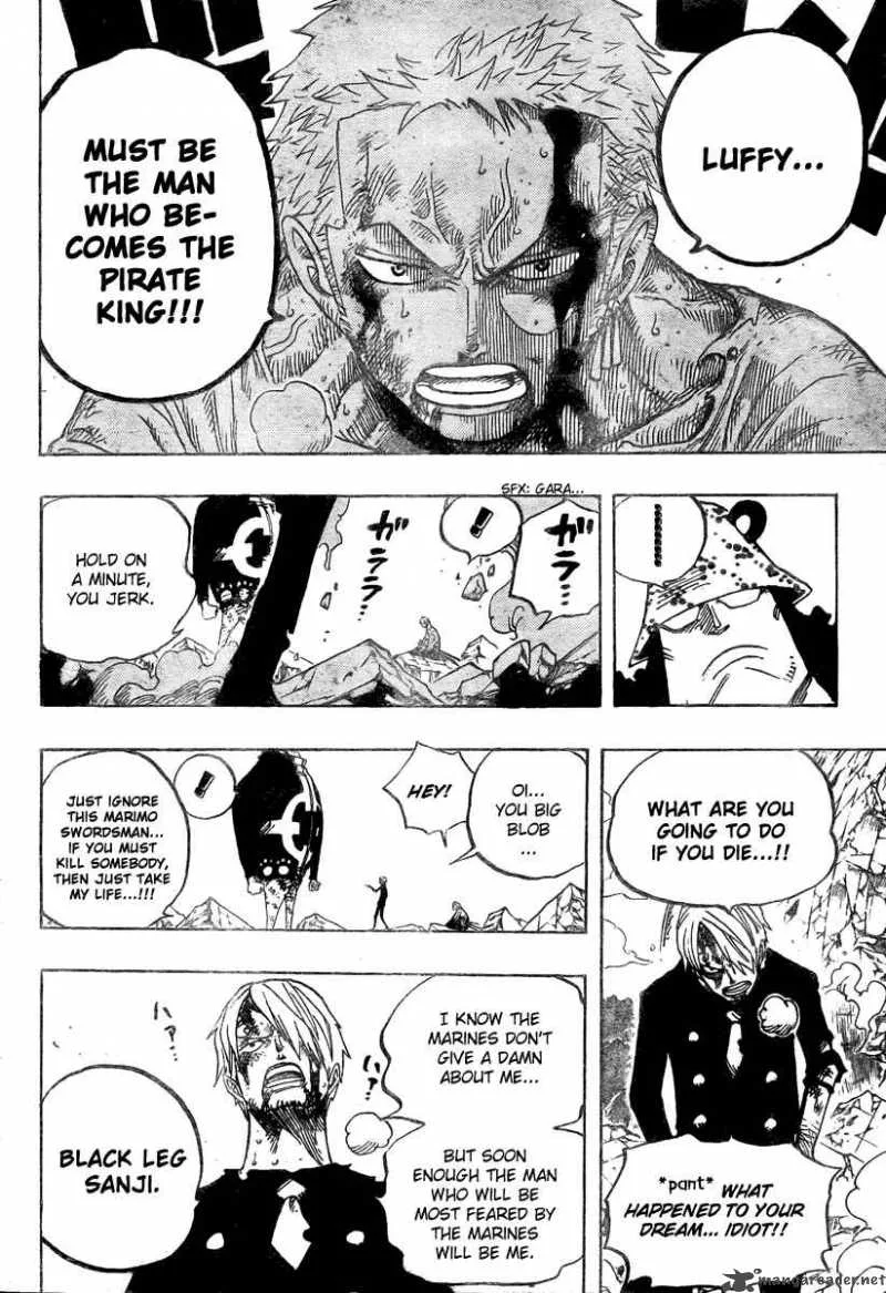 One Piece Chapter 485: Member of the Strawhat Crew - Pirate Hunter Zoro – Page 12