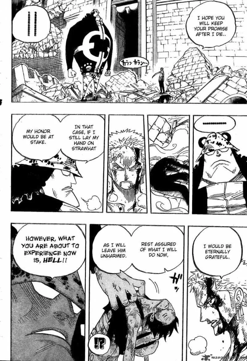 One Piece Chapter 485: Member of the Strawhat Crew - Pirate Hunter Zoro – Page 14
