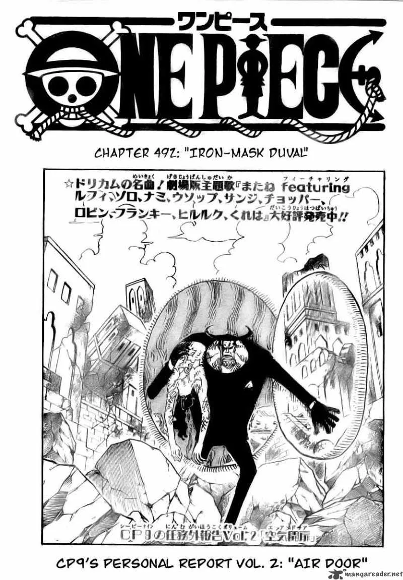 One Piece Chapter 492: Iron-Mask Duval – Page 2