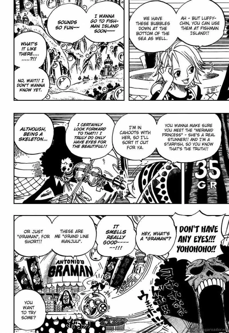 One Piece Chapter 497: Adventure On The Islands Of The Dancing Bubbles – Page 10