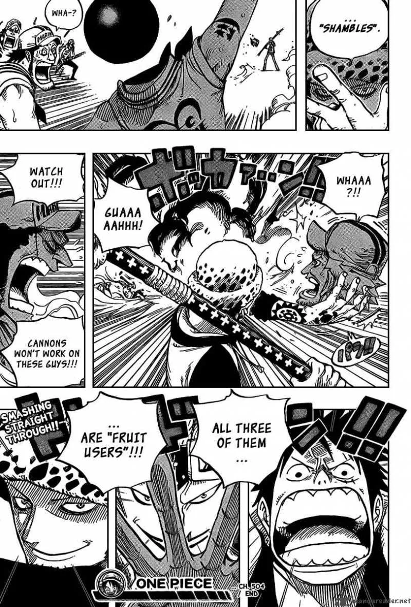 One Piece Chapter 504: Pirate Front Line on the Move!! – Page 19