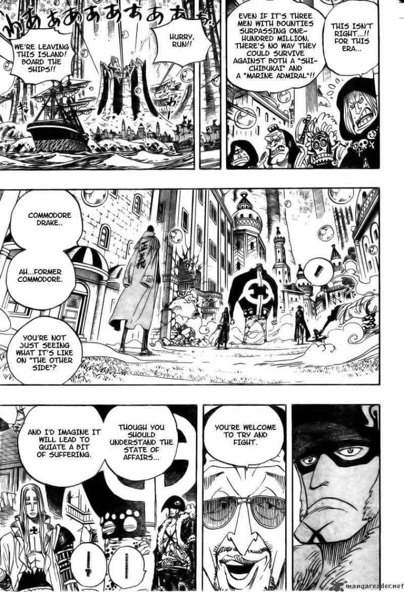 One Piece Chapter 509: Kizaru vs 4 Captains – Page 9