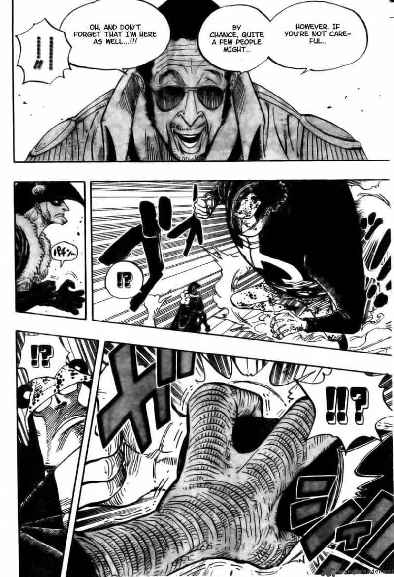 One Piece Chapter 509: Kizaru vs 4 Captains – Page 10