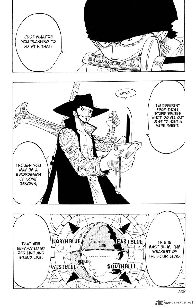 One Piece Chapter 51: Roanoa Zoro Falls Into The Deep Ocean – Page 4