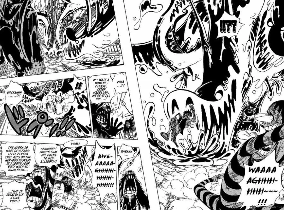 One Piece Chapter 534: Chief Warden Magellan vs Pirate Luffy – Page 6
