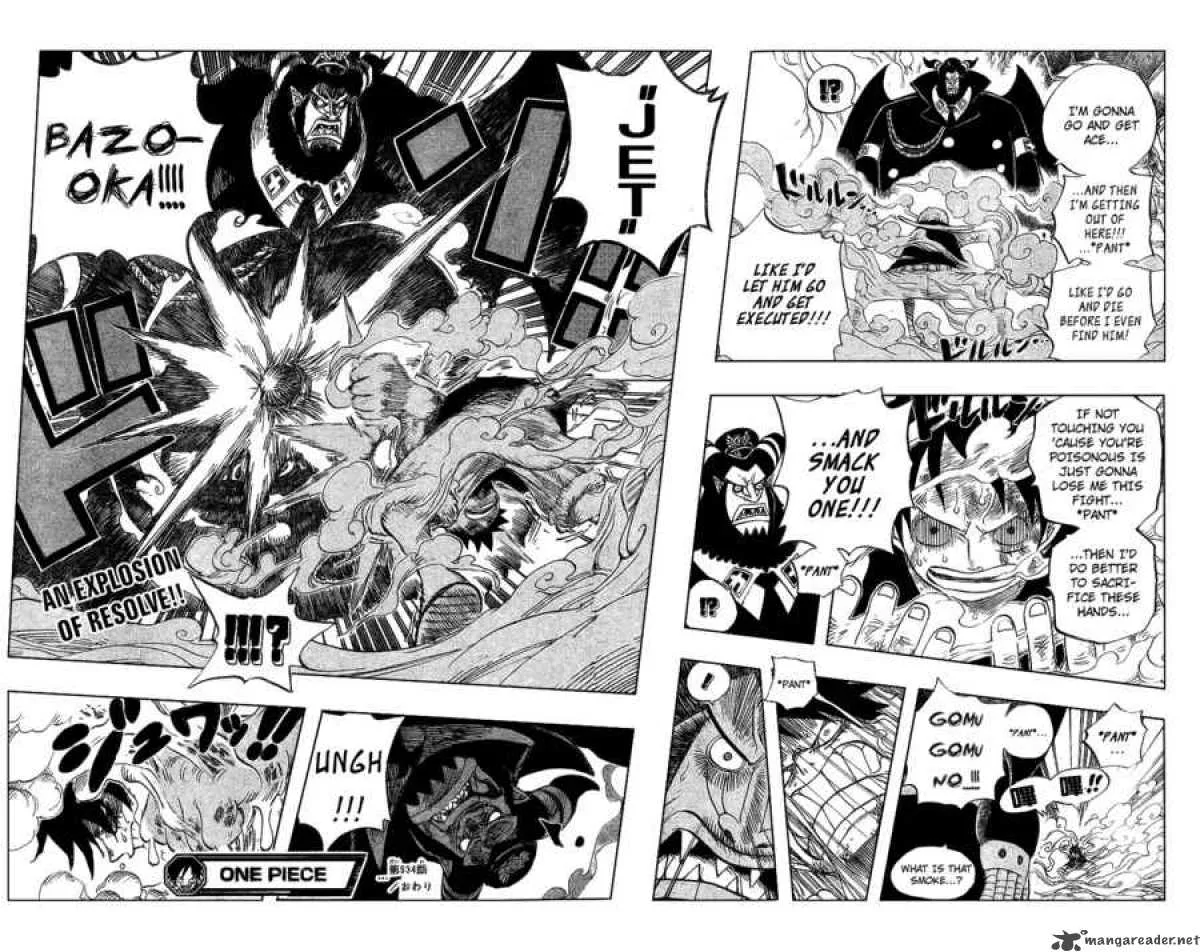 One Piece Chapter 534: Chief Warden Magellan vs Pirate Luffy – Page 17