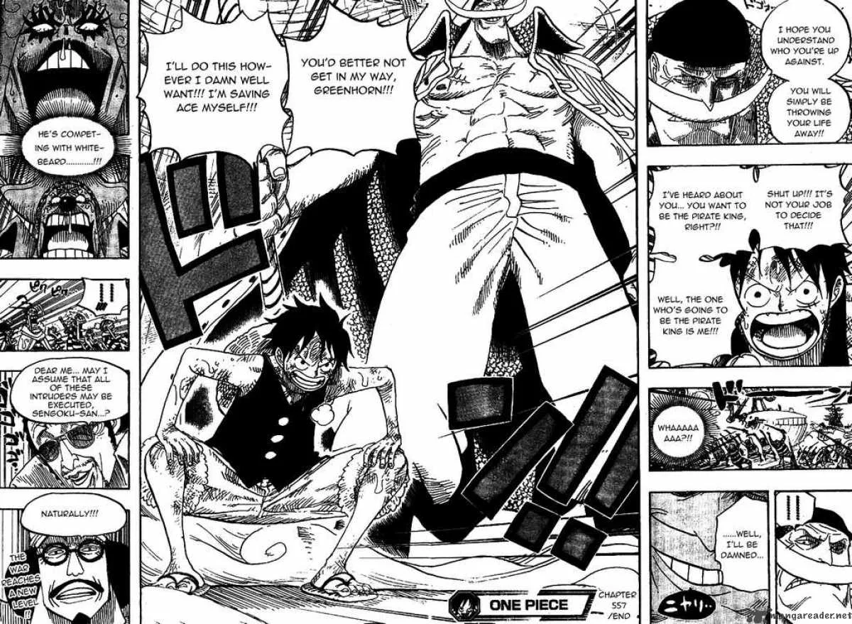 One Piece Chapter 557: Luffy and Whitebeard – Page 14