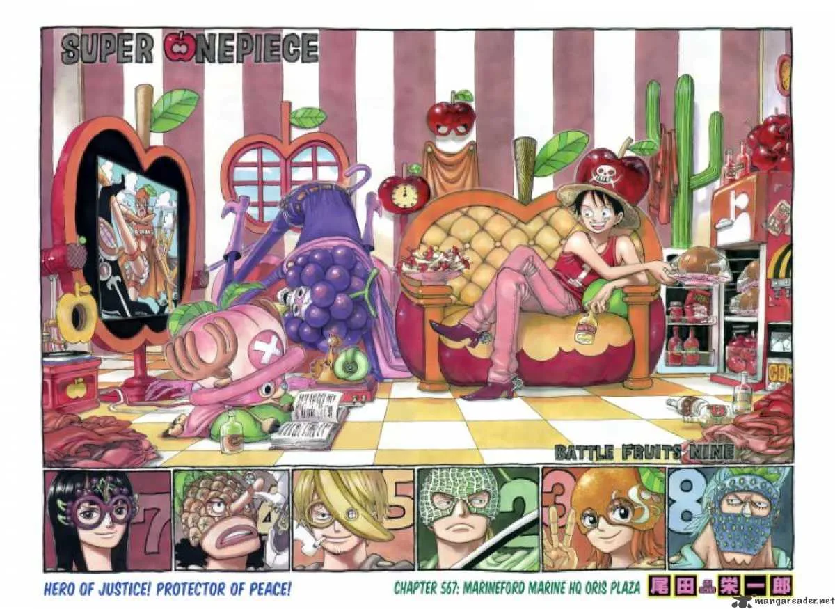One Piece Chapter 567: Marineford Marine HQ Oris Plaza – Page 3