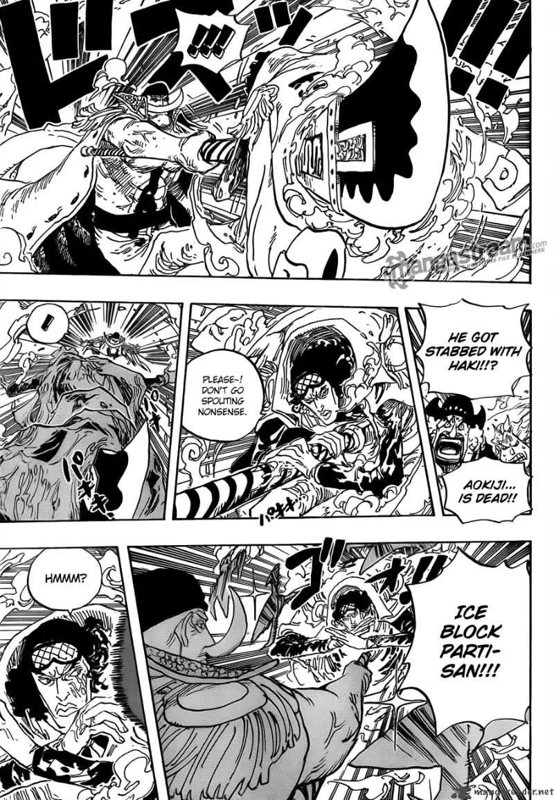 One Piece Chapter 567: Marineford Marine HQ Oris Plaza – Page 7