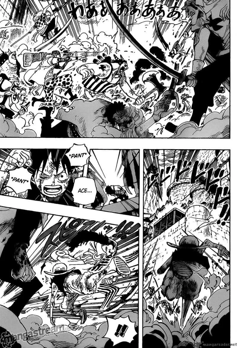 One Piece Chapter 567: Marineford Marine HQ Oris Plaza – Page 9