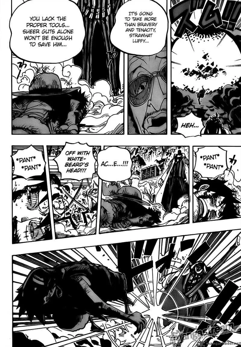 One Piece Chapter 567: Marineford Marine HQ Oris Plaza – Page 12