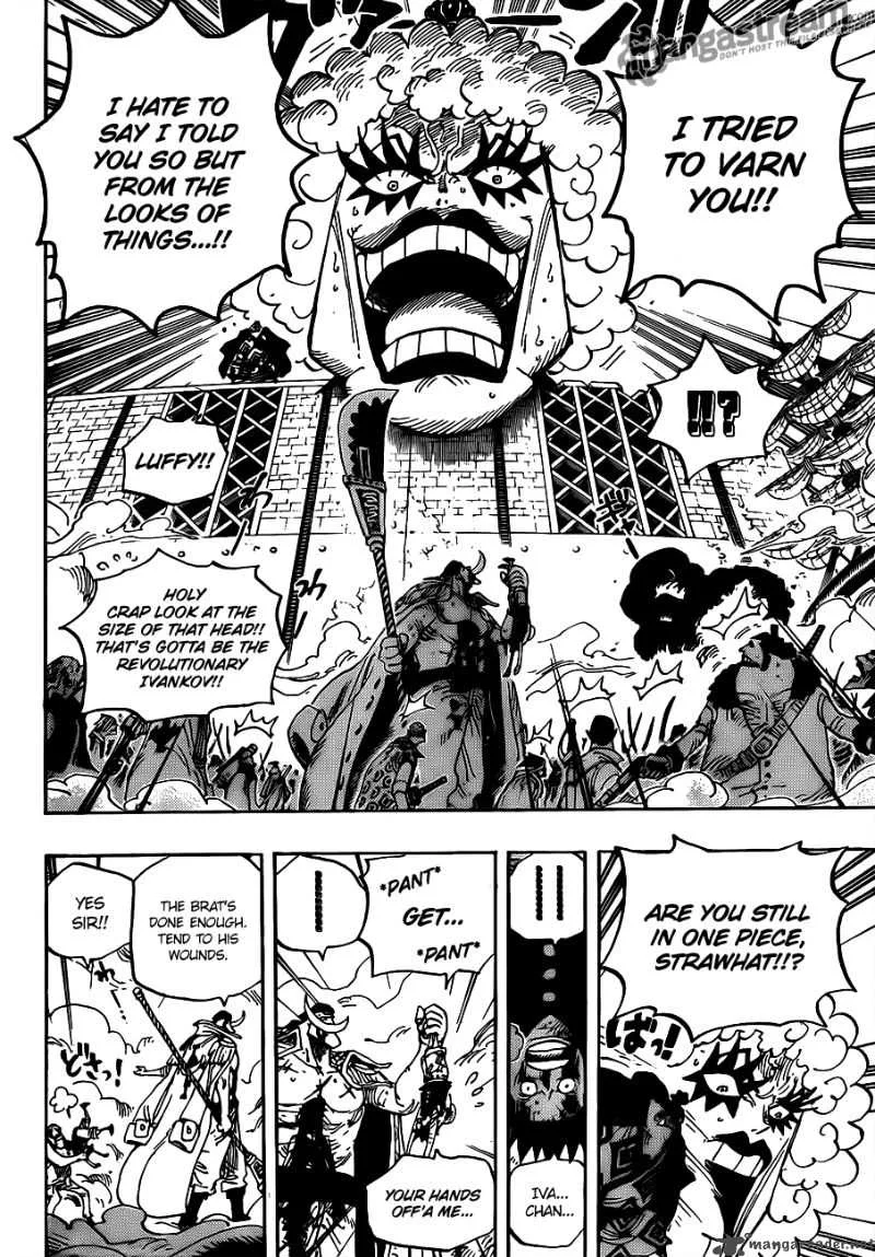 One Piece Chapter 567: Marineford Marine HQ Oris Plaza – Page 14