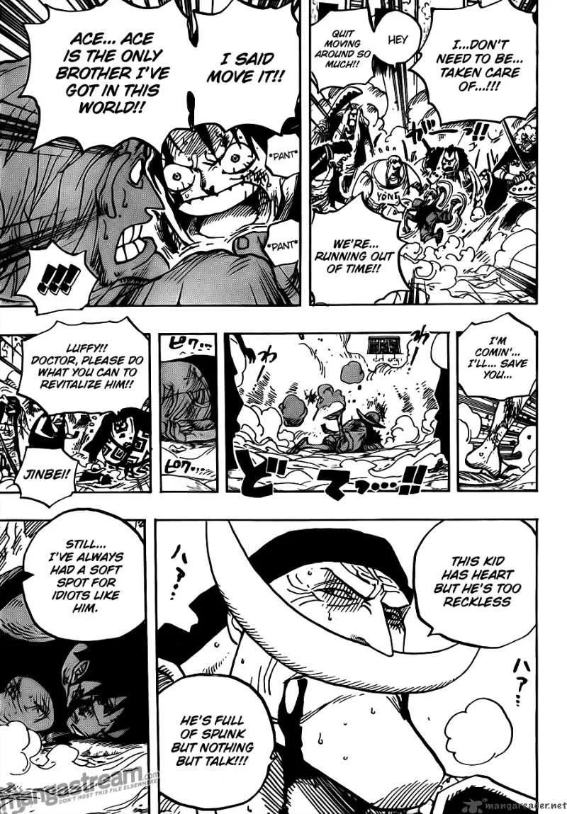 One Piece Chapter 567: Marineford Marine HQ Oris Plaza – Page 15
