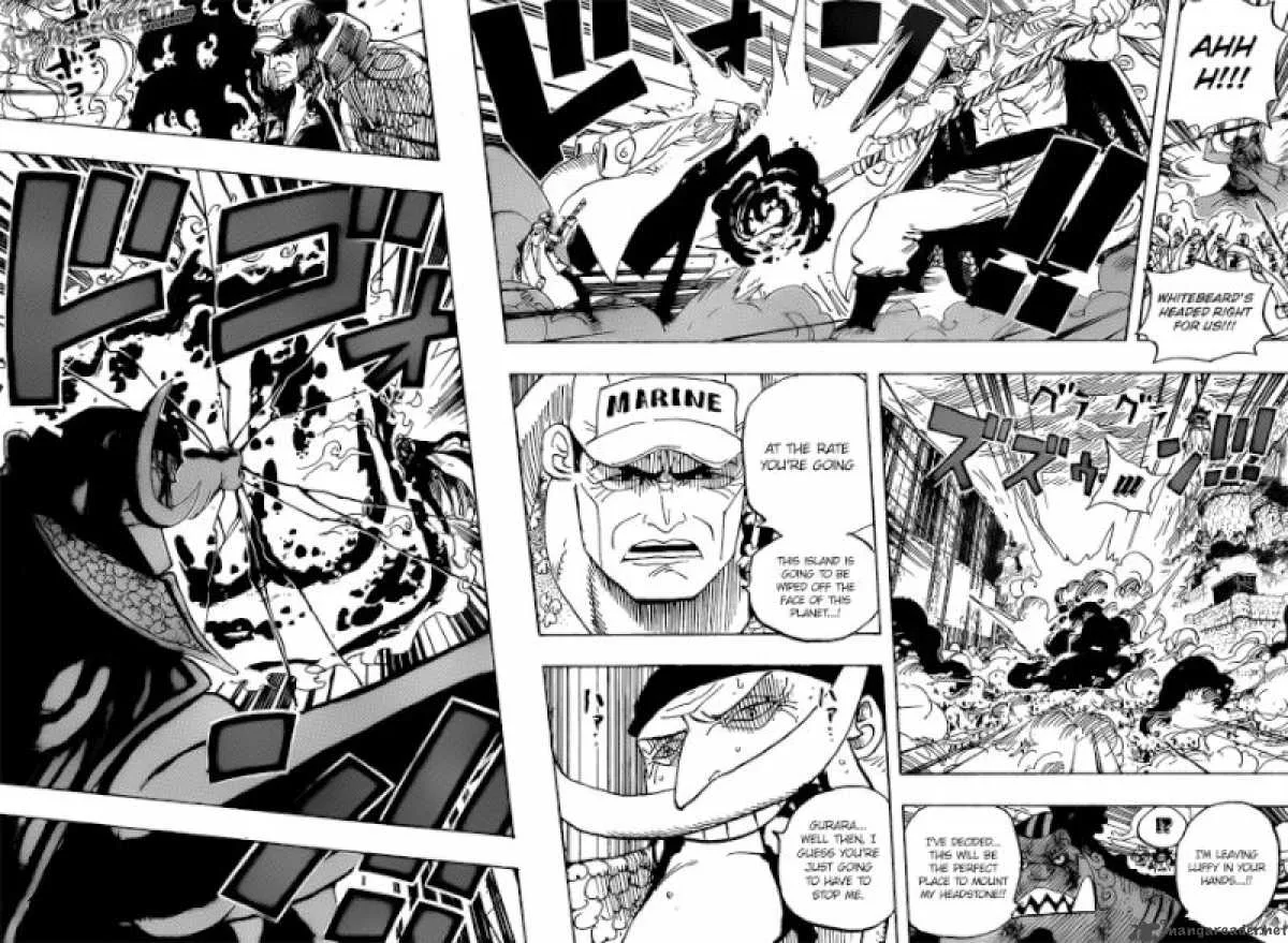 One Piece Chapter 567: Marineford Marine HQ Oris Plaza – Page 16