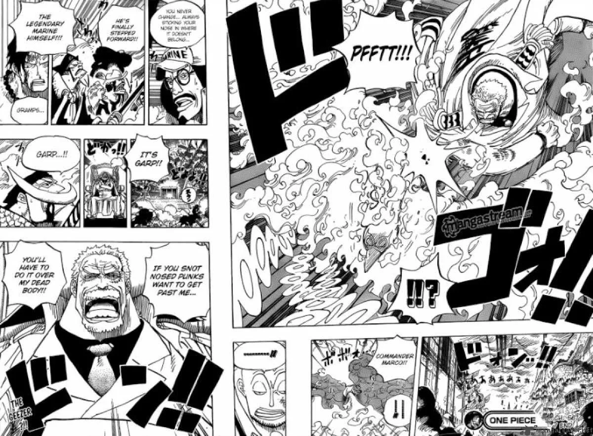 One Piece Chapter 567: Marineford Marine HQ Oris Plaza – Page 19