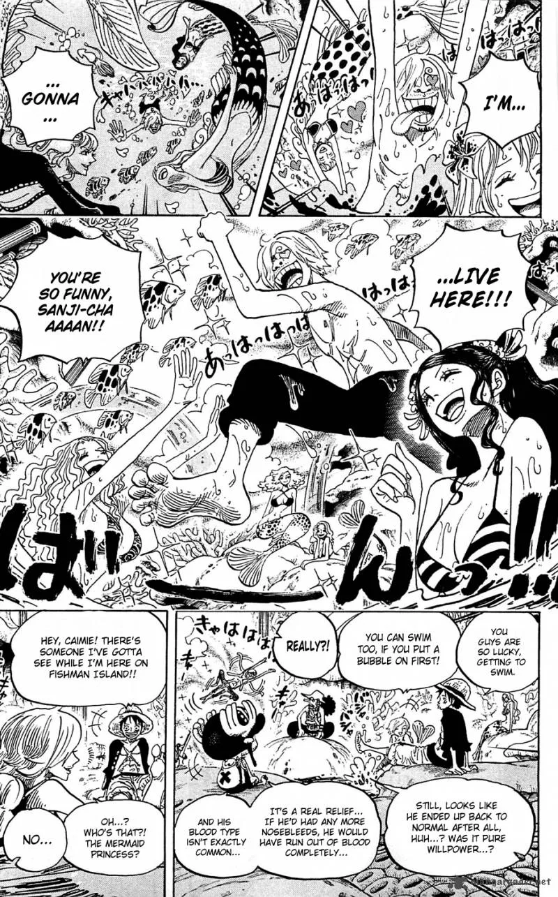 One Piece Chapter 609: Adventure on Fishman Island – Page 4