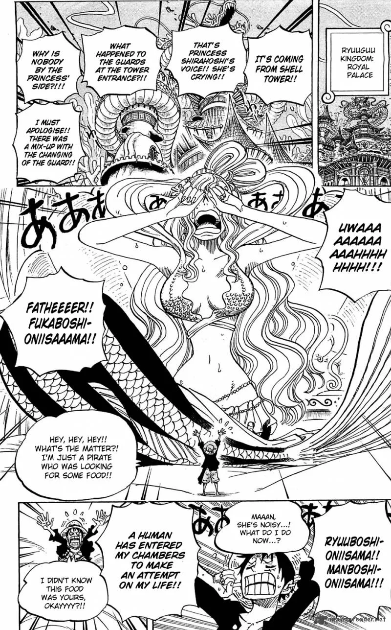 One Piece Chapter 613: The Mermaid Princess in Koukaku Tower – Page 4