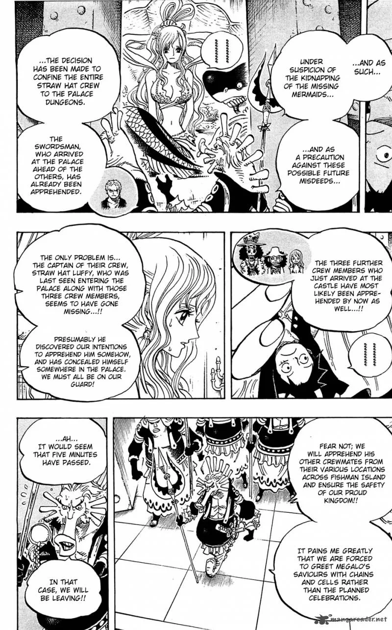 One Piece Chapter 613: The Mermaid Princess in Koukaku Tower – Page 8