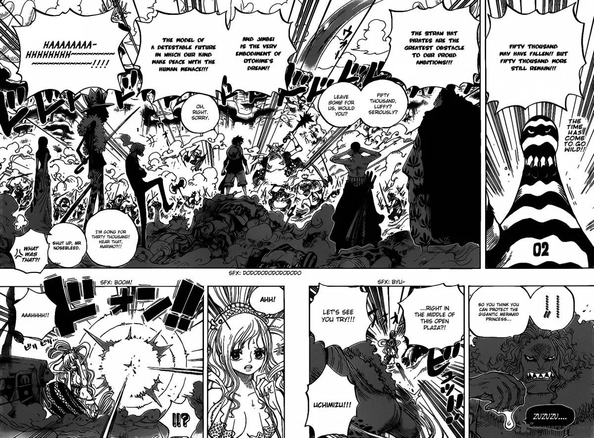 One Piece Chapter 635: So Grotesque I Could Fly – Page 2
