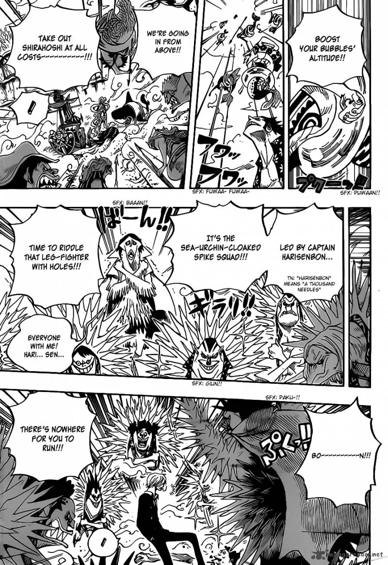 One Piece Chapter 635: So Grotesque I Could Fly – Page 8