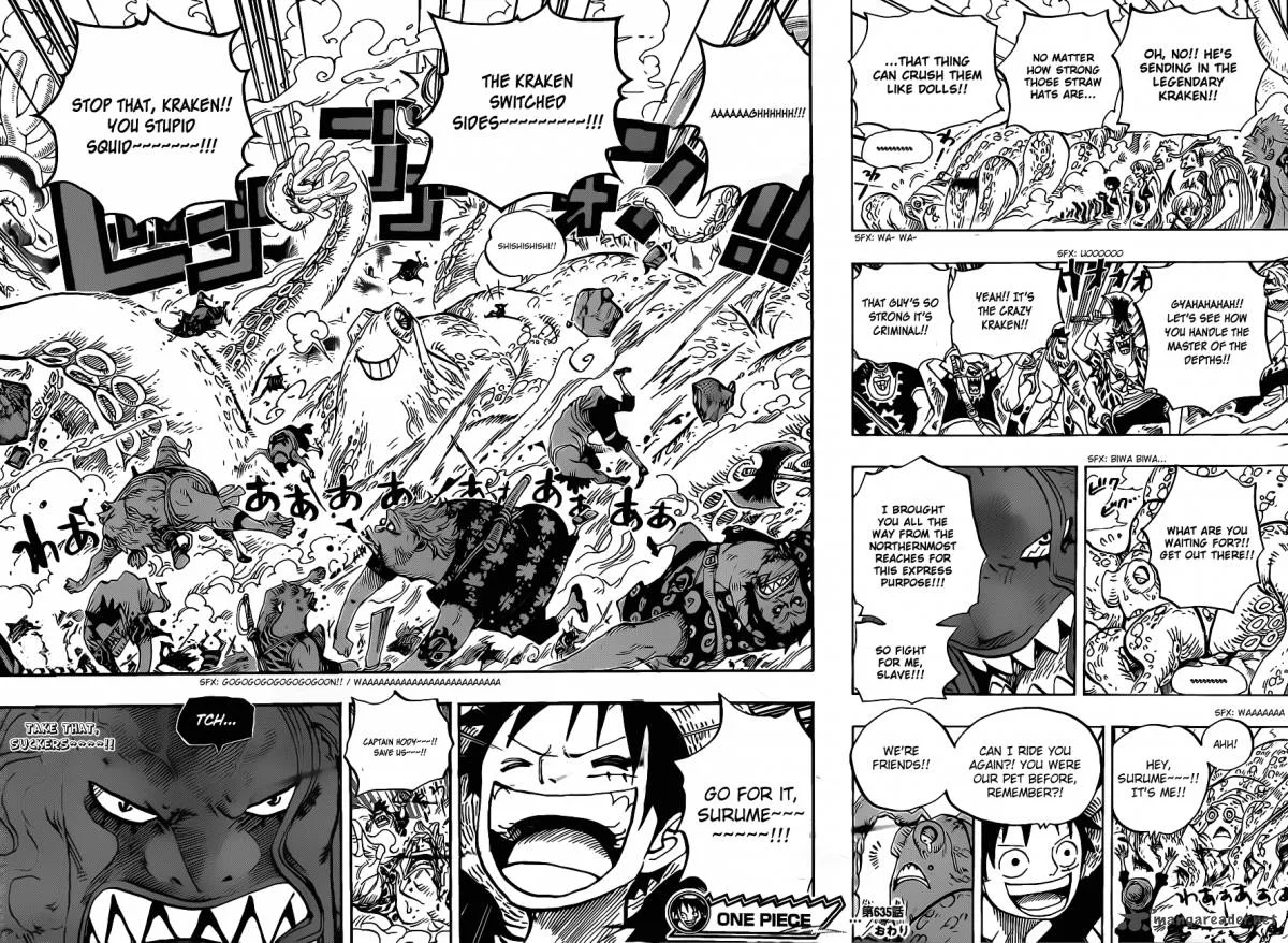 One Piece Chapter 635: So Grotesque I Could Fly – Page 17